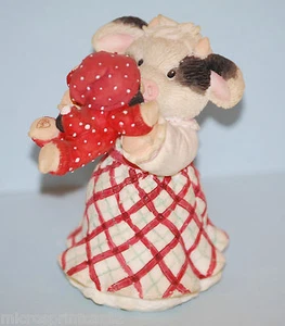 "Moo-ey Kissmas" 1999 #548669 Enesco Mary Moo Moos Figurine - Picture 1 of 7