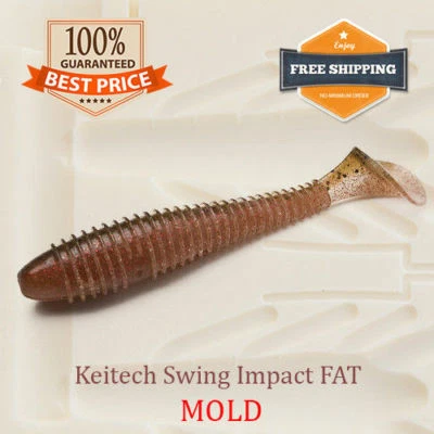 Keitech Swing Impact Fat Soft Plastic Bait Mold Mould Shad DIY Lure 38-122 mm