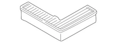 Filtro de aire original Volkswagen 1993-2002 descapotable Golf Jetta 1H0-129-620 Foto 1 de 4