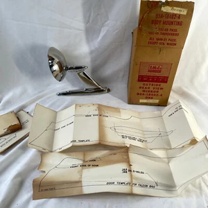 NOS 1952-1964 Ford Fairlane Victoria Thunderbird Outside Rear View Mirror OEM - Picture 1 of 20