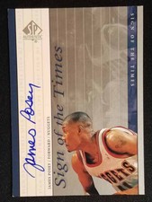 1999-00 SP Authentic James Posey Sign of the Times Rookie Auto Nuggets EX-MINT