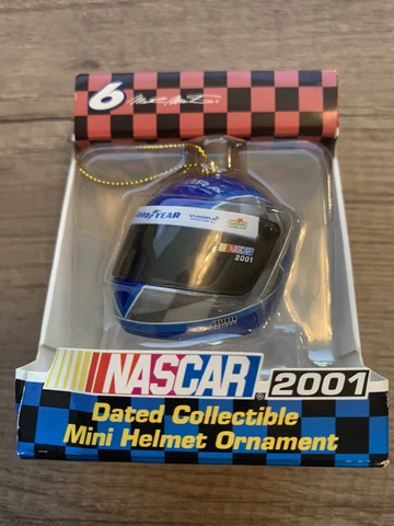 #6 Mark Martin - VIAGRA - NASCAR 2001 Christmas Ornament  Mini Helmet by TREVCO Cover