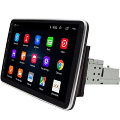 Touch Screen Car Stereo Radio 10.1in Single 1DIN MP5 Player GPS WIFI Mirror Link - Image 1 of 4