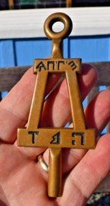 Tau Beta Pi Engineering Honor Society Fraternity Key Bronze Brass 1966 Colo B - Picture 1 of 3