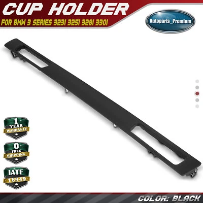 Panel envolvente con portavasos negro para BMW Serie 3 323i 325i 328i 330i 335d Foto 1 de 4