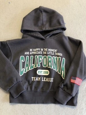 Sudadera ZARA Niños Jóvenes Talla 6 California Happy Moments Polar Sudadera con Capucha Foto 1 de 4
