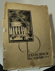 Harding Memorial Dedication Program - June 16 1931 - Picture 1 of 3