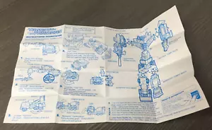 1984 DEVASTATOR Transformers G1 Instruction Manual Booklet Hasbro - Picture 1 of 4