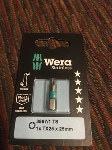 Wera 05073623001 3867/1 TX25 x 25mm Torx Bit - Picture 1 of 2