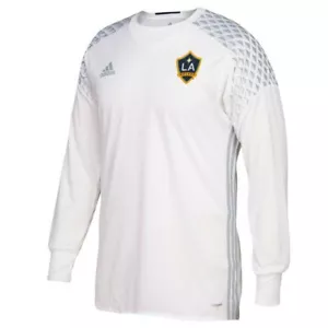 LA Galaxy MLS Adidas Men's White 2016 Authentic Long Sleeve GoalKeeper Jersey - Picture 1 of 1