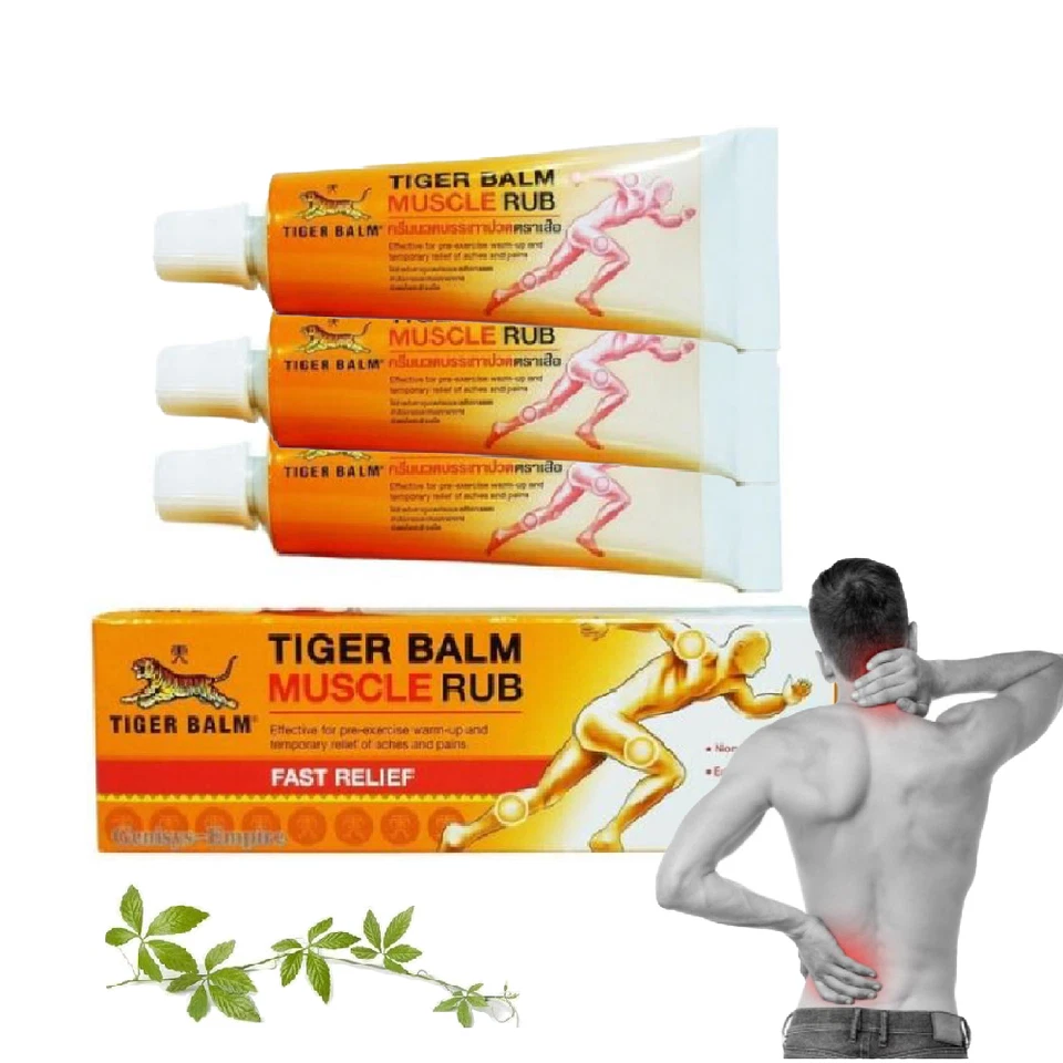 Crema analgésica tópica 30 g de bálsamo de tigre alivio de frotamiento muscular x3 Foto 1 de 4