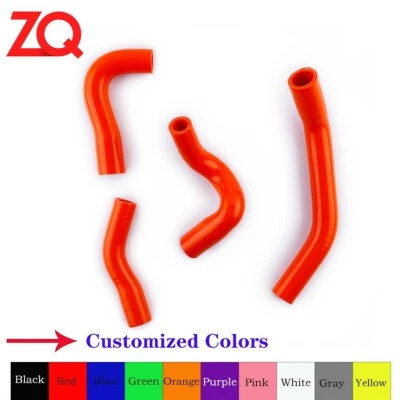Manguera de refrigerante de radiador de silicona naranja para KTM 390 LC4 Duke RC390 2013-2019 2018 Foto 1 de 4