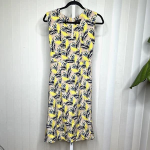 J. Crew Silk Dress Shift Sleeveless Preppy Metal Zip Side Slits Elegant Size 00 - Picture 1 of 9