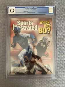 1987 SPORTS ILLUSTRATED CGC 7.5 BO JACKSON 12/14/87 #67x26  ONLY 1 HIGH RAIDERS - Picture 1 of 9