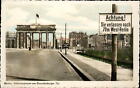 RPPC tinted Berlin Germany Brandenburg Gate mailed 1954 stamp expo photo PC