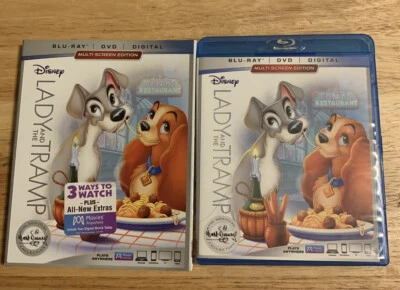 Lady and the Tramp(Blu-ray/DVD,2018,2-Disc,Signature Collection)Authentic Disney - Image 1 of 4
