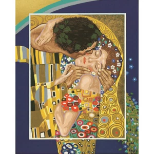 Der Kuss nach Gustav Klimt Malen nach Zahlen Schipper 40 x 50 cm Meisterwerke - Bild 1 von 2
