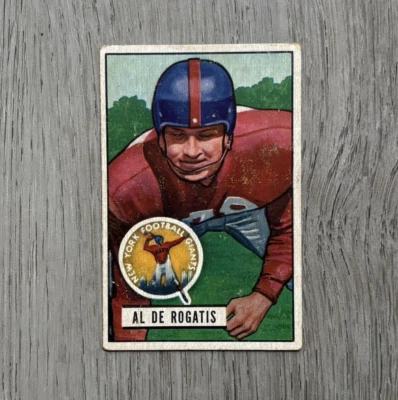 1951 Bowman Football | Al De Rogatis | #55 | New York Giants - Image 1 of 4