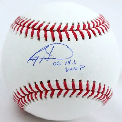 Ryan Howard Autographed Rawlings OML Baseball w/06 NL MVP-JSA W *Blue - Image 1 of 4