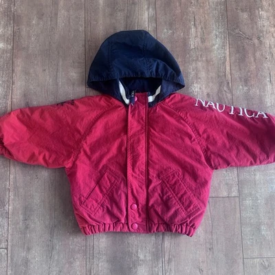 Vintage 90’s Nautica Boys Red and Blue Winter Coat Size XL 18-24 Months - Image 1 of 4
