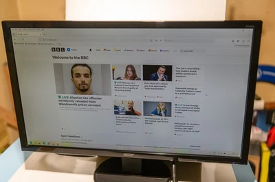 Acer ka240h 24" Full HD LED Monitor VGA HDMI DVI with power cable - Image 1 of 4