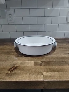 Dansk Bistro Christianshavn Blau 3 Quart Runde Kasserolle 11" Backform - Ohne Deckel - Bild 1 von 5