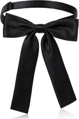 Bowtie Western Bow Ties for Men Women, Solid Color Colonel Satin Ribbon Bow Tie - Image 1 of 4