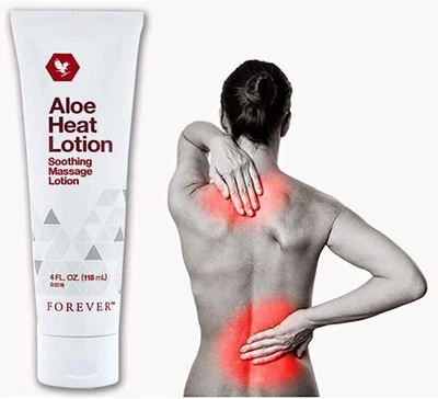 1 x Forever Aloe Heat Lotion 118 ml - Excellent pour apaiser les muscles l free