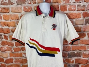 vintage Florida Panthers club funky polo shirt sz L rare 90s - Picture 1 of 8