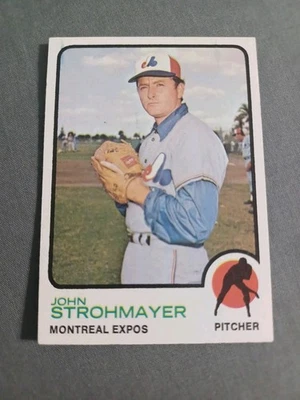 JOHN STROHMAYER 1973 Topps # 457 Baseball card MONTREAL EXPOS 73  - Image 1 of 3