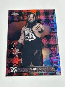 2025 Topps Chrome Cactus Jack WWE Jacob Fatu Flannel - Picture 1 of 3