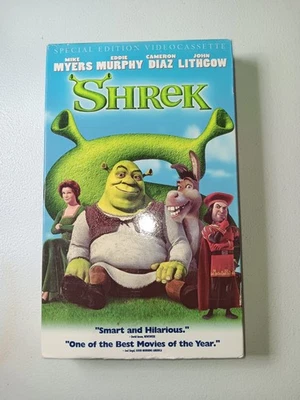 Shrek Big Box VHS Special Edition Video Cassette Tape Mike Myers Eddie Murphy - Image 1 of 4