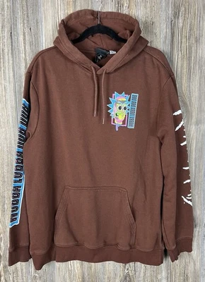 Sudadera con Capucha Rick and Morty Wubba Lubba Dub Dub Estampado Gráfico Marrón Adulto Grande Foto 1 de 4
