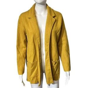 Magaschoni Cardigan Sweater Womens Wool Open Front Knit - Picture 1 of 9