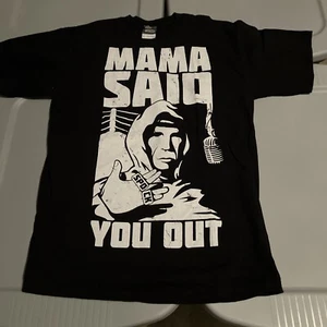 Men’s Spock Mama Said Knock You Out Think Geek Black T Shirt Medium - Picture 1 of 7