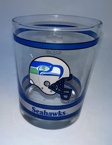 Vintage Seattle Seahawks Heavy Rocks Glass NFL National Football League C2Y Cover
