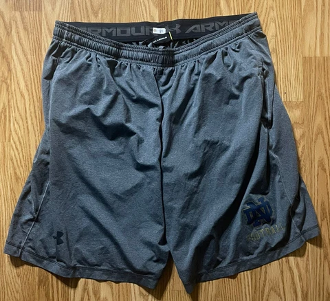Notre Dame Football Team Issued Under Armour Shorts Size 2XL Cover