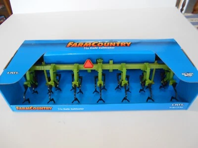 Vintage 1997 Ertl 1:16th Scale 6 Row Cultivator, #2005 Deutz Green, NIB - Image 1 of 4