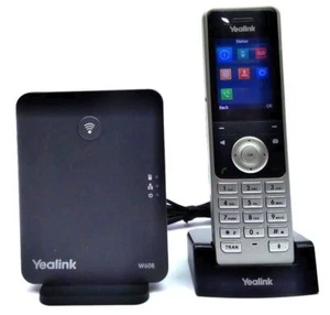 Yealink W60P Portable Cordless 3-way Call IP VoIP Phone Handset with Base Unit - Picture 1 of 4