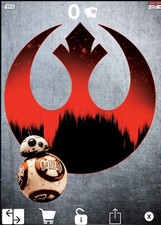 Topps Star Wars Card Trader Build-A-Card The Last Jedi BB-8 Digital Insert