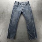 Levis Jeans Mens 34x32* Blue 505 Regular Straight American Denim