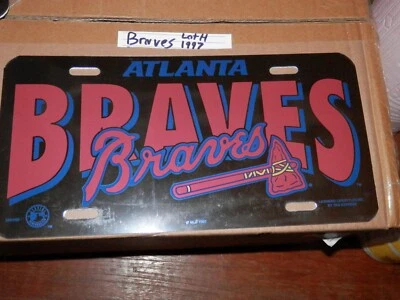 Placa Atlanta Braves vintage 1997 novo lote H década de 1990 - Imagem 1 de 2