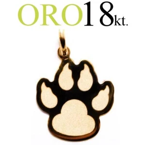 Pendant Cutout Paw Cat Gold 18kt. 750/1000 Gift Gold Cat Paws - Picture 1 of 4