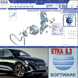 Logiciel ETKA 8.3 MULTILANGUES pour AUDI SEAT SKODA VOLKSWAGEN Version Réelle !! - Imagen 1 de 4