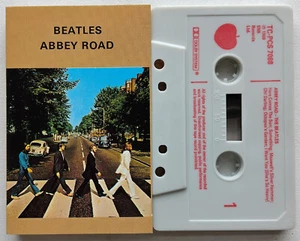 THE BEATLES - ABBEY ROAD (TCPCS7096) EARLY 1980s UK CASSETTE TAPE RED PRINT 2/2 - Picture 1 of 3