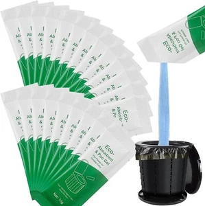 New! 30 Pack Eco absorbent & Poo Gel Packets For Portable Toilet Camping (B16) - Picture 1 of 6