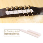 1 Sets 2pcs 6 String Acoustic Guitar Bone Bridge Saddle And Nut Made Of Cow Bone