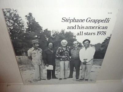 MEGA RARE SIGNED LP . STEPHANE GRAPPELLI - And His American All Stars 1978 . LP - Photo 1/4
