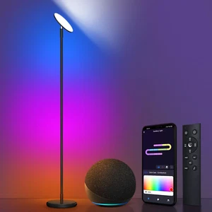 S1 Lampada Da Terra, 2-In-1 Smart RGB Corner Lamp & 30W/3000LM Lampada Da Terra - Foto 1 di 12