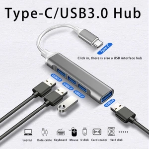 USB HUB 4 en 1 Type C vers USB 3.0 5Gbps, 4 ports adaptateur pour Apple MacBook - Photo 1/13